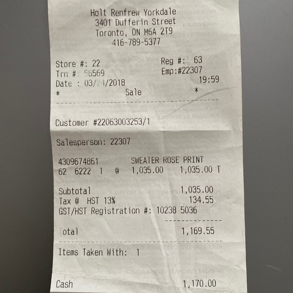 GIVENCHY ROSE PRINT LONG SLEEVE SWEATER - Picture 3 of 3